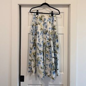Abercrombie & Fitch Blue and White Floral Skirt